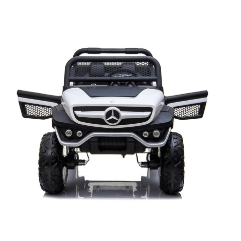 Auto na akumulator Lean Toys Mercedes Unimog S 4x45W biały 3l+