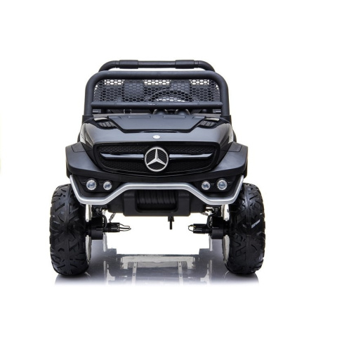 Auto na akumulator Lean Toys Mercedes Unimog S 4x45W czarny 3l+ Auto na akumulator Lean Toys Mercedes Unimog S 4x45W czarny 3l+