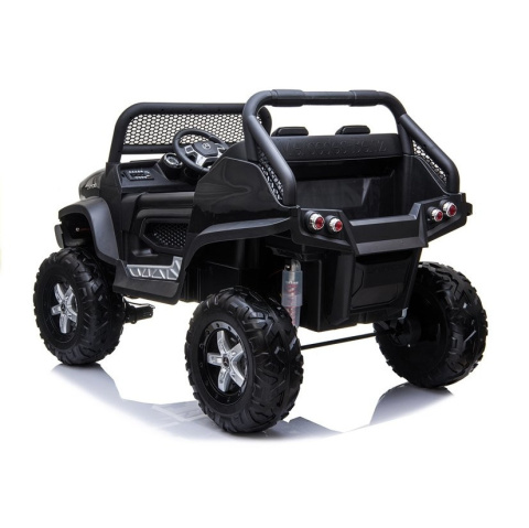 Auto na akumulator Lean Toys Mercedes Unimog S 4x45W czarny 3l+ Auto na akumulator Lean Toys Mercedes Unimog S 4x45W czarny 3l+