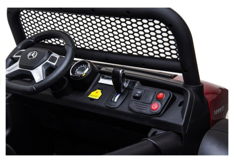 Auto na akumulator Lean Toys Mercedes Unimog S 4x45W czarny 3l+ Auto na akumulator Lean Toys Mercedes Unimog S 4x45W czarny 3l+