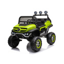 Auto na akumulator Lean Toys Mercedes Unimog S 4x45W zielony 3l+