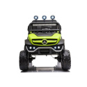 Auto na akumulator Lean Toys Mercedes Unimog S 4x45W zielony 3l+
