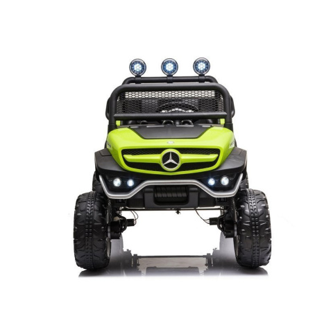 Auto na akumulator Lean Toys Mercedes Unimog S 4x45W zielony 3l+ Auto na akumulator Lean Toys Mercedes Unimog S 4x45W zielony 3l+
