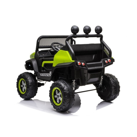 Auto na akumulator Lean Toys Mercedes Unimog S 4x45W zielony 3l+ Auto na akumulator Lean Toys Mercedes Unimog S 4x45W zielony 3l+