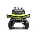 Auto na akumulator Lean Toys Mercedes Unimog S 4x45W zielony 3l+