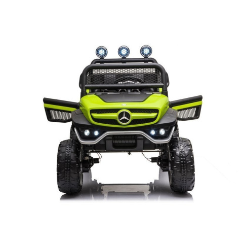 Auto na akumulator Lean Toys Mercedes Unimog S 4x45W zielony 3l+ Auto na akumulator Lean Toys Mercedes Unimog S 4x45W zielony 3l+