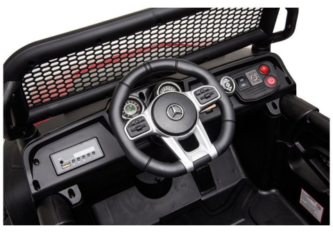 Auto na akumulator Lean Toys Mercedes Unimog S 4x45W zielony 3l+ Auto na akumulator Lean Toys Mercedes Unimog S 4x45W zielony 3l+