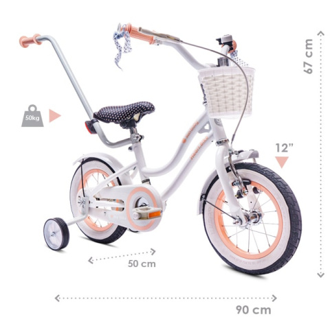 Rowerek dziecięcy Sun Baby Heart Bike 12" miętowy Rowerek dziecięcy Sun Baby Heart Bike 12" miętowy