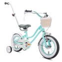 Rowerek dziecięcy Sun Baby Heart Bike 14" miętowy 3l+