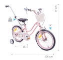 Rowerek dziecięcy Sun Baby Heart Bike 16" miętowy