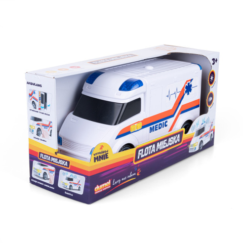 Zabawka Dumel Discovery Flota Miejska Ambulans 3l+ Zabawka Dumel Discovery Flota Miejska Ambulans 3l+