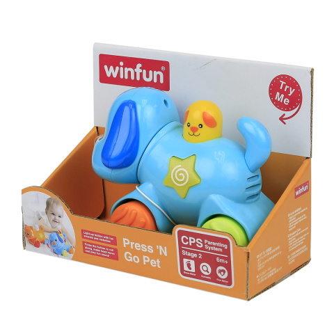 Zabawka WinFun Zwierzaki Naciśnij i Jedź Piesek 6m+ Zabawka WinFun Zwierzaki Naciśnij i Jedź Piesek 6m+