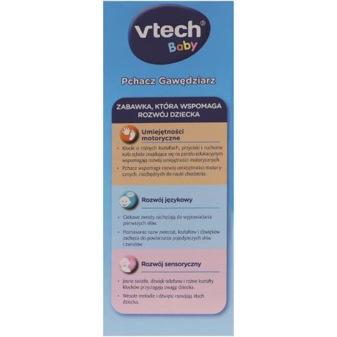 Chodzik-pchacz Gawędziarz VTech 60481 9m+ Chodzik-pchacz Gawędziarz VTech 60481 9m+