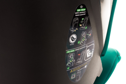 Fotelik samochodowy 100-150 cm 4Baby App-Fix Green i-Size Fotelik samochodowy 100-150 cm 4Baby App-Fix Green i-Size