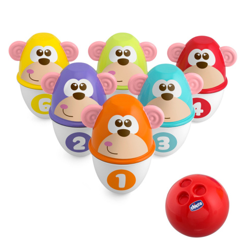 Kolorowe kręgle Chicco Fit & Fun 18m+ Kolorowe kręgle Chicco Fit & Fun 18m+