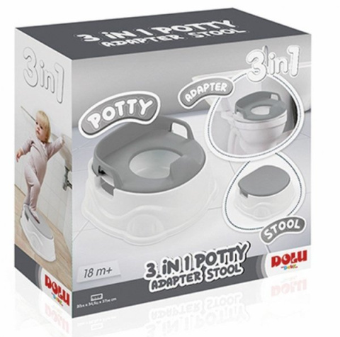 Nocnik edukacyjny 3w1 DOLU DL7181 szary Nocnik edukacyjny 3w1 DOLU DL7181 szary