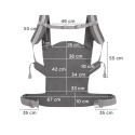Nosidełko Kinderkraft Nino Confetti grey 3m+