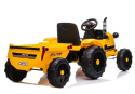 Traktor na akumulator z przyczepą Lean Toys CH9959 żółty