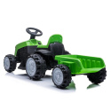 Traktor na akumulator z przyczepą Lean Toys TR1908T zielony