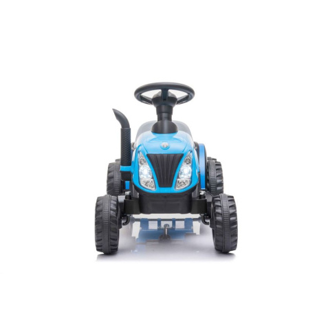 Traktor na akumulator z przyczepą Lean Toys A009 Niebieski Traktor na akumulator z przyczepą Lean Toys A009 Niebieski