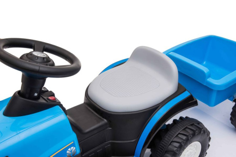 Traktor na akumulator z przyczepą Lean Toys A009 Niebieski Traktor na akumulator z przyczepą Lean Toys A009 Niebieski