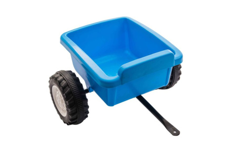 Traktor na akumulator z przyczepą Lean Toys A009 Niebieski Traktor na akumulator z przyczepą Lean Toys A009 Niebieski