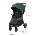 Wózek spacerowy Kinderkraft Route black do 22 kg