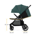 Wózek spacerowy Kinderkraft Route black do 22 kg