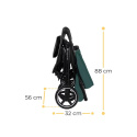 Wózek spacerowy Kinderkraft Route black do 22 kg