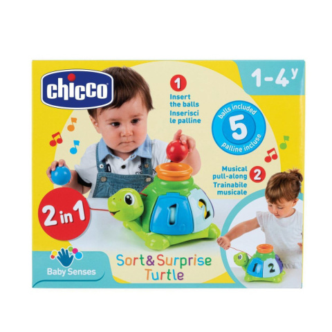 Zabawka Chicco Sorter Żółwik z piłeczkami 12m+ Zabawka Chicco Sorter Żółwik z piłeczkami 12m+
