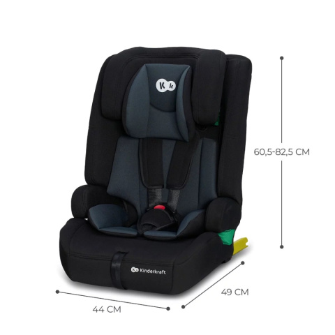 Fotelik samochodowy 76-150 cm Kinderkraft Safety Fix 2 i-Size Black Fotelik samochodowy 76-150 cm Kinderkraft Safety Fix 2 i-Size Black
