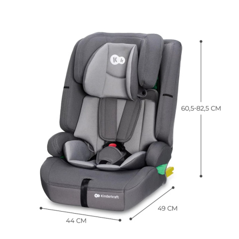 Fotelik samochodowy 76-150 cm Kinderkraft Safety Fix 2 i-Size Grey Fotelik samochodowy 76-150 cm Kinderkraft Safety Fix 2 i-Size Grey