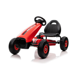 Gokart na pedały G208 Lean Toys 11908 czerwony 4l+