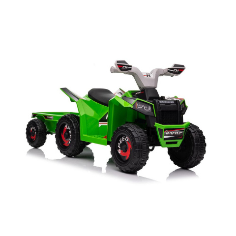 Quad na akumulator Lean Toys XMX630T zielony z przyczepą