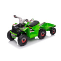 Quad na akumulator Lean Toys XMX630T zielony z przyczepą