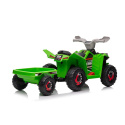 Quad na akumulator Lean Toys XMX630T zielony z przyczepą