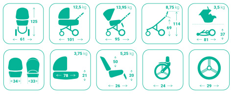 Wózek 2w1 Bebetto Luca New Pro 33 czarny stelaż