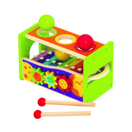Drewniana przebijanka z cymbałkami Smily Play 2l+