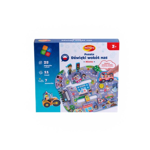 Dumel Discovery Puzzle Dźwięki Wokół Nas Miasto DG82337 3l+ Dumel Discovery Puzzle Dźwięki Wokół Nas Miasto DG82337 3l+