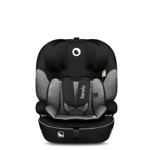 Fotelik samochodowy 76-150 cm Lionelo Levi i-Size Black Grey Fotelik samochodowy 76-150 cm Lionelo Levi i-Size Black Grey