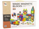 Klocki Magnetyczne 3D Lean Toys Zamek 139 el.