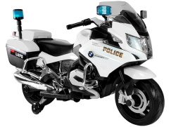 Motor na akumulator Lean Toys BMW R1200 Policja biały 2818