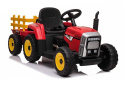 Traktor na akumulator z przyczepą Lean Toys XMX611 czerwony 3l+