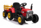 Traktor na akumulator z przyczepą Lean Toys XMX611 czerwony 3l+