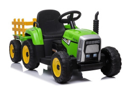 Traktor na akumulator z przyczepą Lean Toys XMX611 zielony 3l+