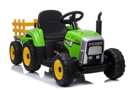 Traktor na akumulator z przyczepą Lean Toys XMX611 zielony 3l+