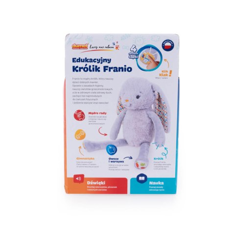 Zabawka Dumel Edukacyjny Królik Franio 12m+ Zabawka Dumel Edukacyjny Królik Franio 12m+