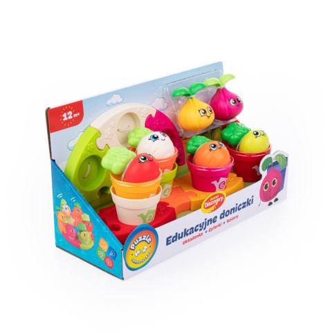 Zabawka Dumel Edukacyjne Doniczki Puzzle 12m+ Zabawka Dumel Edukacyjne Doniczki Puzzle 12m+
