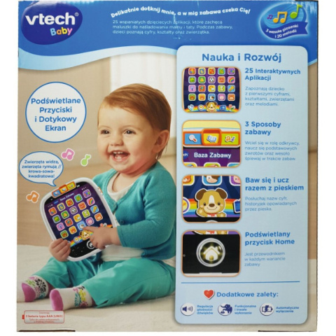 Zabawka VTech Tablet edukacyjny Baza Zabawy 61173 12m+ Zabawka VTech Tablet edukacyjny Baza Zabawy 61173 12m+