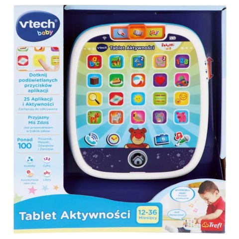 Zabawka edukacyjna Vtech Tablet Aktywności Bobaski i Miś 61560 12m+ Zabawka edukacyjna Vtech Tablet Aktywności Bobaski i Miś 61560 12m+